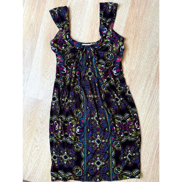 OMG! Sexy Flattering Flowing Colorful Print Dress - Picture 4 of 8